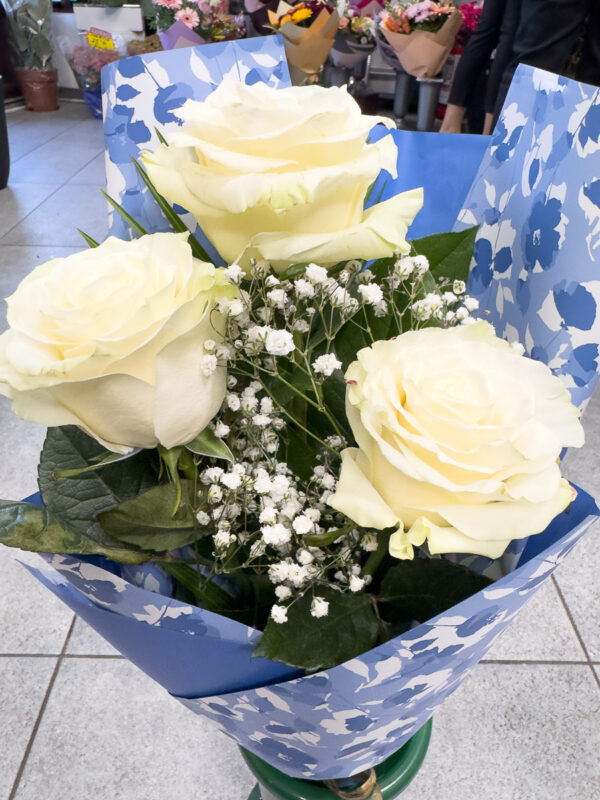 Buchet Trandafiri Albi