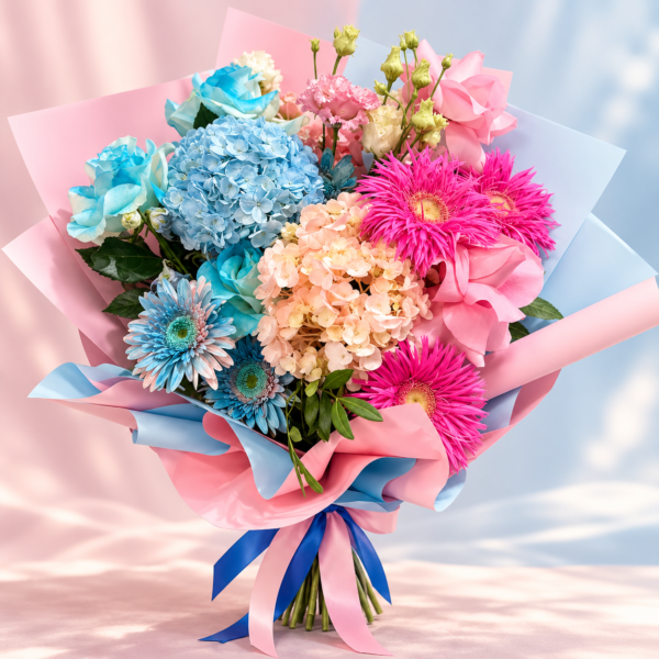 Aranjament floral Blue Grace